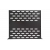 Полка перфорированная консольная  ПК-20-19"-2U-Ч чёрная ССД
