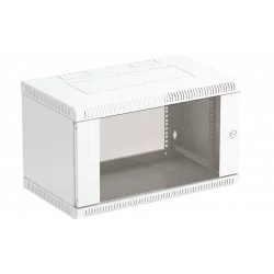 Шкаф телекоммуникационный настенный разборный 19”,6U(600x350), ШТ-НСр-6U-600-350-С дверь стекло ССД