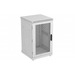 Шкаф телекоммуникационный напольный 19",18U(600x600), ШТ-НП-18U-600-600-П, передняя дверь перфорированная ССД