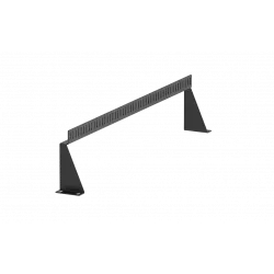 Органайзер кабельный горизонтальный задний 19" ОКГЗ-19"-1U
