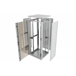 Шкаф телекоммуникационный напольный 19",42U(600x600), ШТ-НП-42U-600-600-П, передняя дверь перфорированная ССД