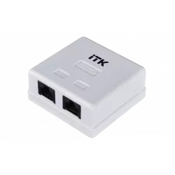 CS2-1C5EU-22 ITK Настенная инф. розетка RJ45, кат.5Е UTP, 2-порта