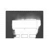 Шкаф телекоммуникационный настенный разборный черный 19”,9U(600x350), ШТ-НСр-9U-600-350-П-Ч дверь перфорированная ССД