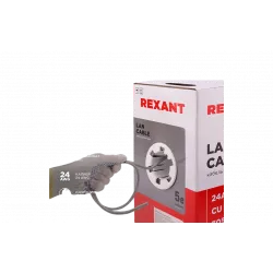 01-0143 REXANT Кабель витая пара FTP 4PR 24AWG, CAT5e (бухта 305 м)