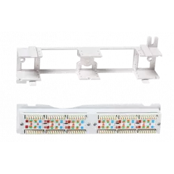 15379 Hyperline PPW-12-8P8C-C5e Патч-панель настенная, 12 портов RJ-45(8P8C), категория 5е, с подставкой
