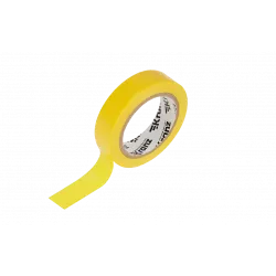 KR-09-2002 Изолента ПВХ KRANZ 0.13х15 мм, 10 м, желтая упаковка 10 роликов