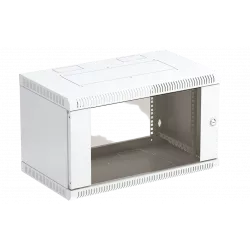 Шкаф телекоммуникационный настенный разборный 19”,6U(600x650), ШТ-НСр-6U-600-650-С дверь стекло ССД