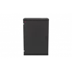 Шкаф телекоммуникационный настенный разборный черный 19”,18U(600x450), ШТ-НСр-18U-600-450-М-Ч дверь металл ССД