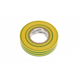 KR-09-2807 Изолента ПВХ KRANZ профессиональная, 0.18х19 мм, 20 м, желто-зеленая упаковка 10 роликов