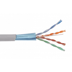 LC1-C5E04-311 ITK Кабель связи витая пара F/UTP, кат.5E 4x2х24AWG solid, PVC, 305м, серый