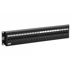 433794 Hyperline PPW1-24-8P8C-C5e-FR Патч-панель настенная c передним монтажом, 24 порта RJ-45(8P8C), категория 5e
