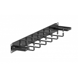 Органайзер кабельный горизонтальный 8 колец 19"  ОКГ-8-19"-1U