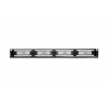 02-0231 REXANT PRO Патч-панель с кабельным органайзером 19", 1U, 24 порта, RJ-45, CAT 6, UTP