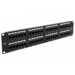 04-0022 REXANT Патч-панель 19", 2U, 48 портов RJ-45, категория 5e