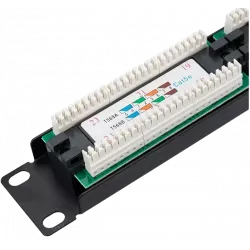 04-0021 REXANT Патч-панель 19", 1U, 24 порта RJ-45, категория 5e