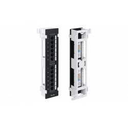 WRline WR-PL-12-C5E-WL-D Патч-панель настенная, 12 портов RJ-45, категория 5е, с подставкой