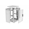 Шкаф телекоммуникационный напольный 19",18U(600x600), ШТ-НП-18U-600-600-П, передняя дверь перфорированная ССД
