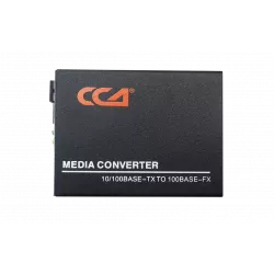 Медиаконвертер 100M, Tx1310/Rx1550 20km, RJ45 SC