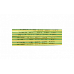 20-2007 Термоусадочная трубка REXANT 2,0/1,0 мм, желто-зеленая, упаковка 50 шт. по 1 м