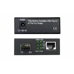 Медиаконвертер 10/100/1000-Base-T / 1000Base-X с SFP-портом