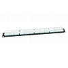 246095 Hyperline PP3-19-24-8P8C-C5E-110D Патч-панель 19", 1U, 24 порта RJ-45, категория 5e, Dual IDC, ROHS, цвет черный