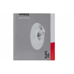 01-0023 REXANT Кабель витая пара UTP 2PR 24AWG, CAT5e, бухта 305 м, серый