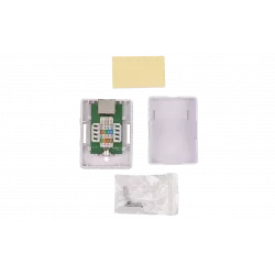WRline WR-WS-8P8C-C5E-SH-1 Розетка компьютерная RJ-45, категория 5e, экранированная, одинарная, внешняя, Dual IDC, цвет белый