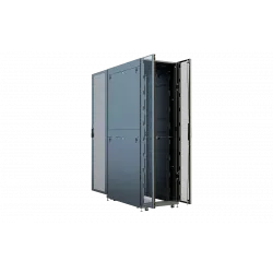 Шкаф телеком. напольный серверный ЦОД 19",42U(800x1200) , ШТ-НП-СЦД-42U-800-1200-П2П передняя дверь перфорированная,задняя перф.двойная. RAL9005