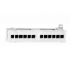 15379 Hyperline PPW-12-8P8C-C5e Патч-панель настенная, 12 портов RJ-45(8P8C), категория 5е, с подставкой