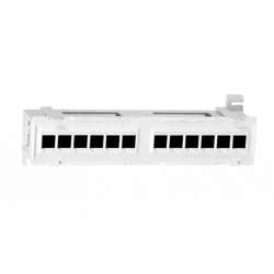 15379 Hyperline PPW-12-8P8C-C5e Патч-панель настенная, 12 портов RJ-45(8P8C), категория 5е, с подставкой