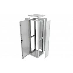 Шкаф телекоммуникационный напольный 19",42U(600x800), ШТ-НП-42U-600-800-М, передняя дверь металл ССД