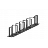 Органайзер кабельный горизонтальный 8 колец 19"  ОКГ-8-19"-1U
