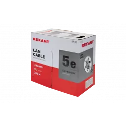 01-0143 REXANT Кабель витая пара FTP 4PR 24AWG, CAT5e (бухта 305 м)