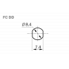 Адаптер FC/APC SM DD тип Huber+Suhner FCPC-FCPC-C600