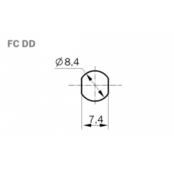 Адаптер FC/APC SM DD тип Huber+Suhner FCPC-FCPC-C600