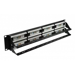 10-0405 SUPRLAN Патч-панель 19", 48хRJ-45, UTP, Cat.5e, 2U