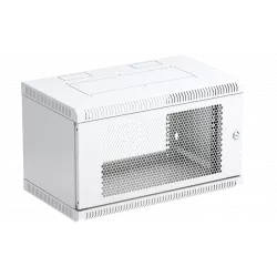 Шкаф телекоммуникационный настенный разборный 19”,6U(600x650), ШТ-НСр-6U-600-650-П дверь перфорированная ССД