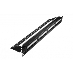 10-0403 SUPRLAN Патч-панель 19", 24хRJ-45, UTP, 5e, 1U