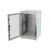 Шкаф телекоммуникационный напольный 19",18U(600x600), ШТ-НП-18U-600-600-П, передняя дверь перфорированная ССД