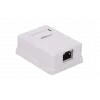 WRline WR-WS-8P8C-C5E-SH-1 Розетка компьютерная RJ-45, категория 5e, экранированная, одинарная, внешняя, Dual IDC, цвет белый