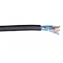 LC3-C604-339 ITK Каб. вп F/UTP, кат.6 4х2х23AWG solid LDPE 305м чер.