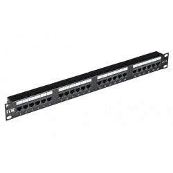 PP24-1UC6U-D05 ITK 1U патч-панель кат.6 UTP, 24 порта (Dual)