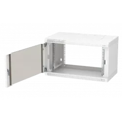 Шкаф телекоммуникационный настенный разборный 19”,6U(600x350), ШТ-НСр-6U-600-350-С дверь стекло ССД