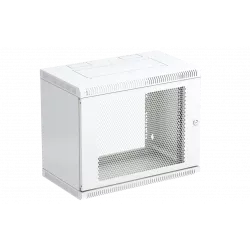 Шкаф телекоммуникационный настенный разборный 19”,9U(600x350), ШТ-НСр-9U-600-350-П дверь перфорированная ССД