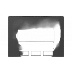 Шкаф телекоммуникационный настенный разборный черный 19”,9U(600x450), ШТ-НСр-9U-600-450-М-Ч дверь металл ССД