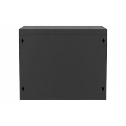 Шкаф телекоммуникационный настенный разборный черный 19”,9U(600x450), ШТ-НСр-9U-600-450-М-Ч дверь металл ССД