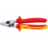 KN-9526165	Кабелерез VDE, Ø 15 мм (50 мм²), длина 165 мм, пружина, хром, 2-комп диэлектрические ручки