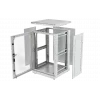 Шкаф телекоммуникационный напольный 19",18U(600x600), ШТ-НП-18U-600-600-П, передняя дверь перфорированная ССД