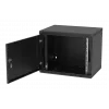 Шкаф телекоммуникационный настенный разборный черный 19”,9U(600x350), ШТ-НСр-9U-600-350-М-Ч дверь металл ССД