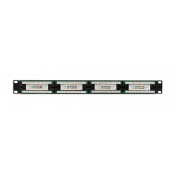 04-0021 REXANT Патч-панель 19", 1U, 24 порта RJ-45, категория 5e
